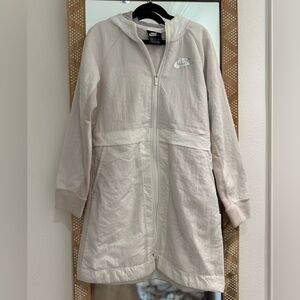 Kids Nike Light Beige Hooded Parka Jacket